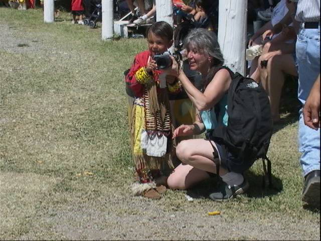 Blackfoot Child looking into my camera~Indian Days~Browning, MT